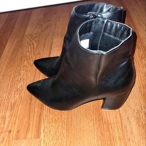 Serra Size 10 Black Heeled Ladies Booties , No Box